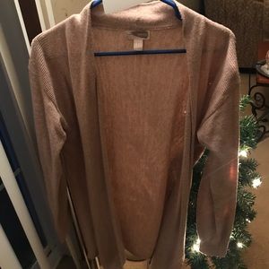 Baby pink forever 21 wrap sweater